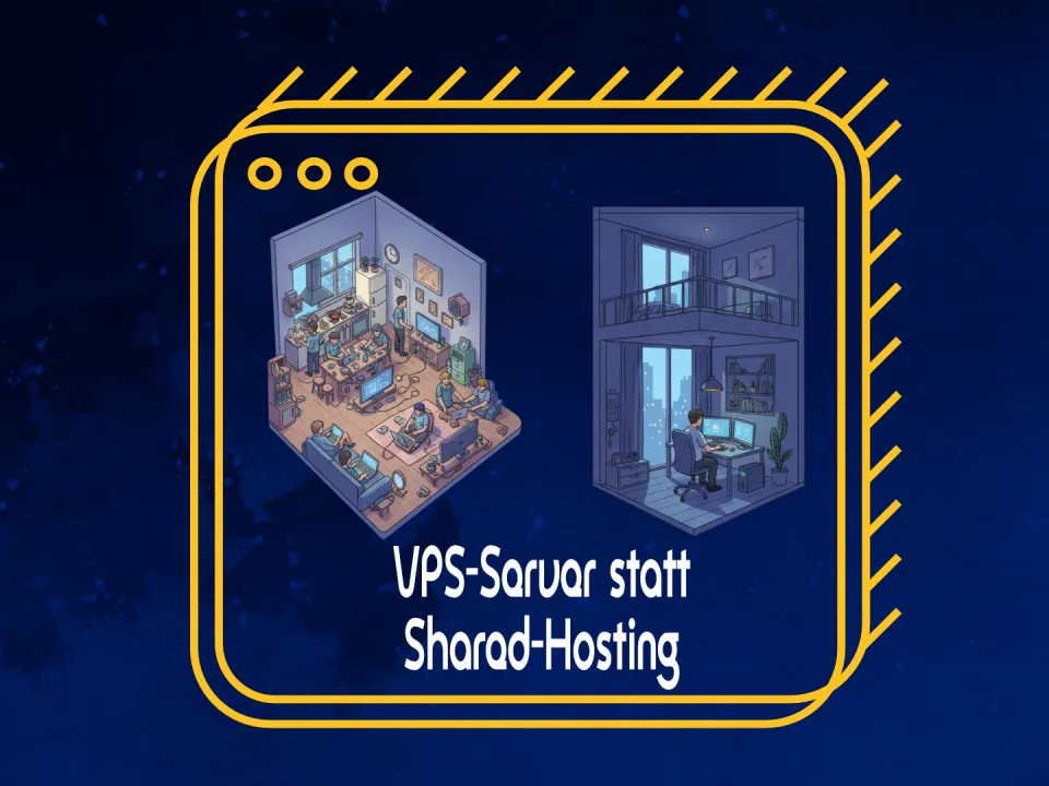 Zwei Räume, einer unordentlich belebt, der andere ordentlich leer.